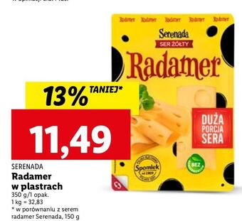 Lidl Ser radamer w plastrach serenada oferta