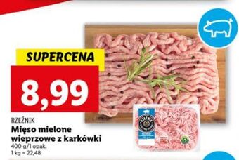 Lidl Mięso mielone wieprzowe rzeźnik codzienna dostawa oferta