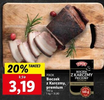 Lidl Boczek pieczony pikok oferta