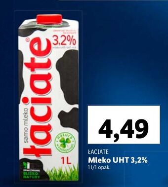 Lidl Mleko 3.2% łaciate oferta