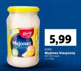 Lidl Majonez klasyczny kania oferta