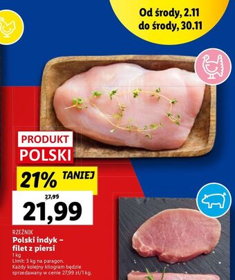 Lidl Filet z piersi indyka rzeźnik codzienna dostawa oferta