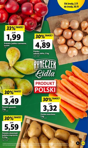 Lidl Jabłka czerwone oferta
