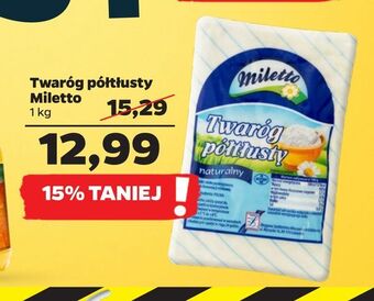 Netto Twaróg półtłusty miletto 1 kg oferta