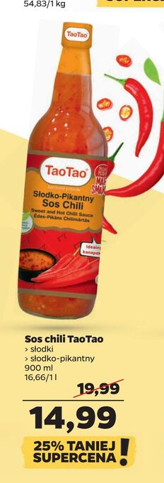 Netto TaoTao Sos chili słodki, słodko-pikantny 900 ml oferta