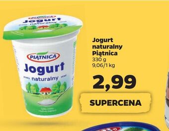 Netto Piątnica Jogurt naturalny 330 g oferta