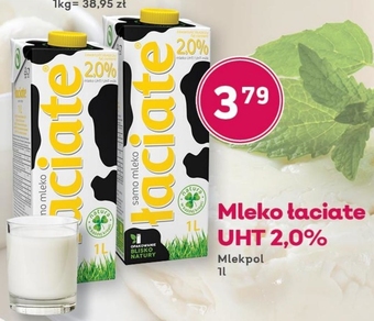 Społem Łaciate mleko uht 2,0 % 1 l oferta