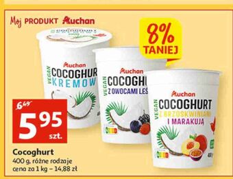 Auchan Cocoghurt z owocami leśnymi auchan różnorodne (logo czerwone) oferta
