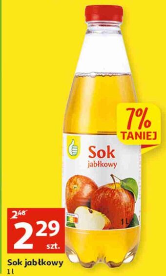 Auchan Sok jabłkowy podniesiony kciuk oferta
