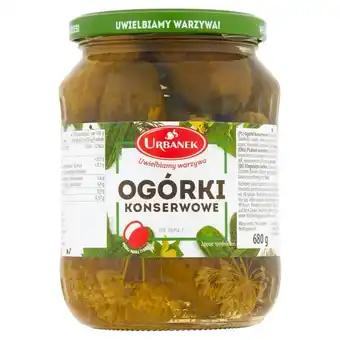 Auchan Urbanek ogórki konserwowe 680 g oferta