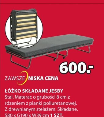 JYSK Łóżko składane jysk oferta