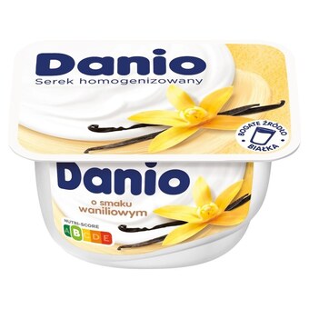 Lewiatan Danio serek homogenizowany o smaku waniliowym 130 g oferta