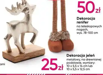 Pepco Dekoracja jeleń metalowy 10 x 5.5 12.5 cm oferta