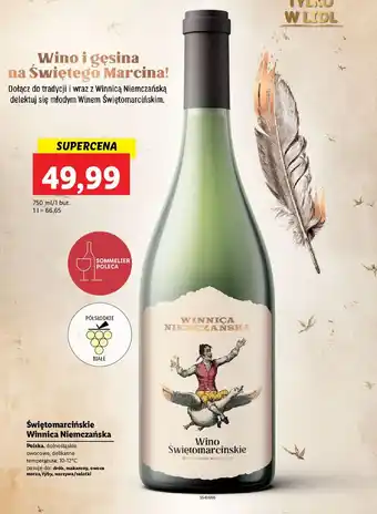 Lidl Wino winnica niemczańska świętomarcińskie oferta