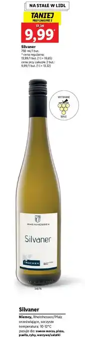 Lidl Wino rheinhessen silvaner oferta