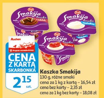 Auchan Kaszka z sosem truskawek zott smakija oferta