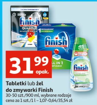 Auchan Żel do zmywarki 0% finish all in 1 oferta