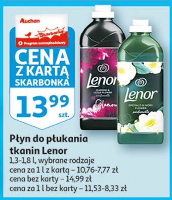 Auchan Płyn do płukania emerald & ivory flower lenor parfumelle oferta