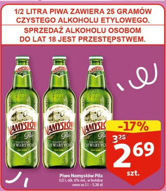 Auchan Piwo namysłów pils oferta