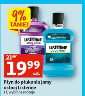 Auchan Płyn do płukania ust clean mint listerine total care oferta
