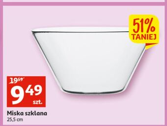 Auchan Miska szklana 25.5 cm oferta