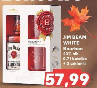 Kaufland Bourbon + 2 szklanki jim beam white label oferta