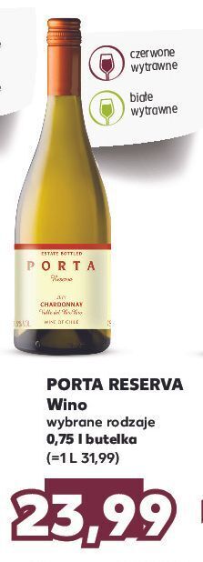 Kaufland Wino porta reserva chardonnay oferta