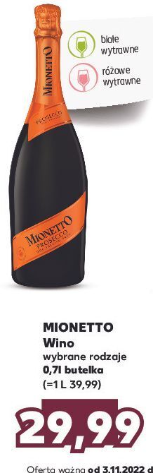 Kaufland Wino mionetto prosecco doc treviso oferta
