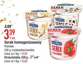 E.Leclerc Serek homogenizowany waniliowy polmlek oferta