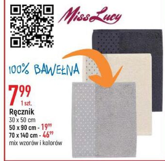 E.Leclerc Ręcznik bawełniany 30 x 50 cm miss lucy oferta