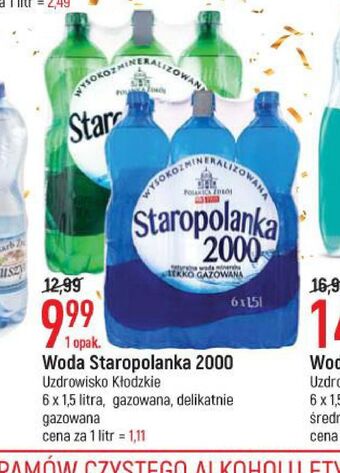 E.Leclerc Woda niegazowana staropolanka 2000 oferta