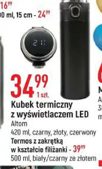 E.Leclerc Kubek termiczny z wyświetlaczem led 420 ml altom oferta