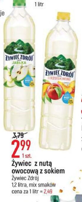 E.Leclerc Woda brzoskwiniowa żywiec zdrój z nutą... oferta
