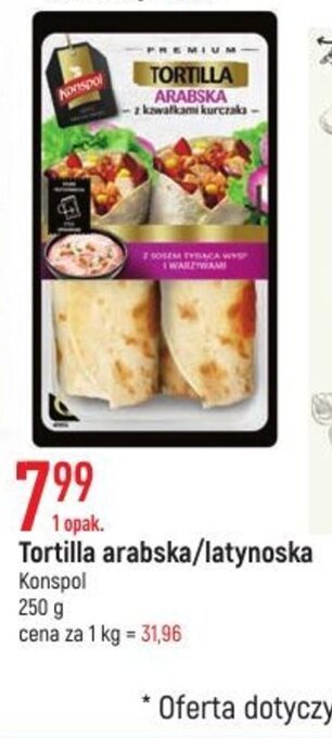 E.Leclerc Konspol tortilla arabska / latynoska 250g oferta