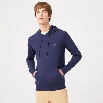 Lacoste męska bluza z kapturem z dżerseju bawełnianego