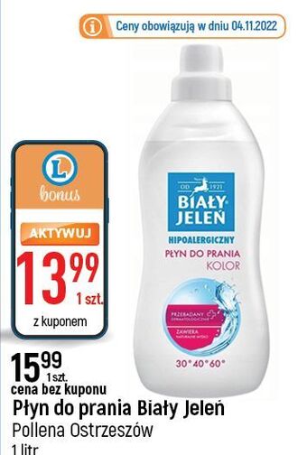 E.Leclerc Płyn do prania kolor biały jeleń oferta