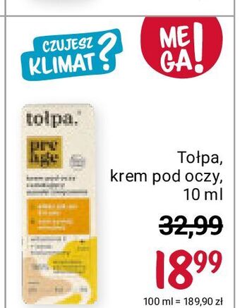 Rossmann Krem pod oczy redukujący oznaki zmęczenia tołpa pre age oferta