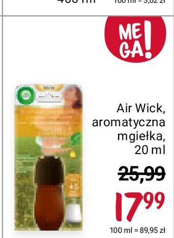 Wkład do odświeżacza szczęscie air wick essential mist