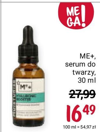 Rossmann Serum do twarzy z kwasem hialuronowym 2% me+ oferta