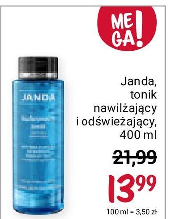 Rossmann Hialuronowy tonik nawilżający i odświeżający janda oferta