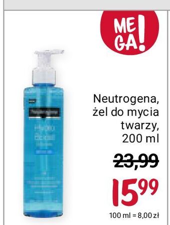 Rossmann Żel do mycia twarzy nawadniający neutrogena hydro boost oferta