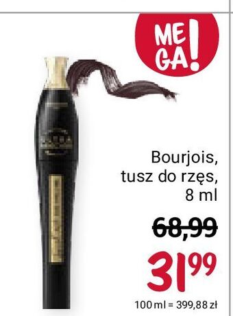 Rossmann Tusz do rzęs nr. 24 black bourjois twist up oferta