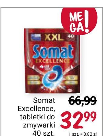 Rossmann Tabletki do zmywarki regular somat excellence 4in1 oferta
