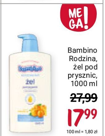 Rossmann Żel pod prysznic mirabelka bambino rodzina oferta