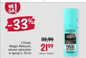 Rossmann Spray do retuszu odrostów ciemny brąz l'oreal magic retouch oferta
