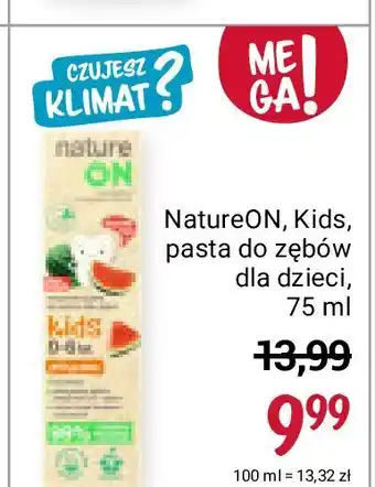 Rossmann Wegańska pasta do zębów arbuz 0-6 nature on oferta