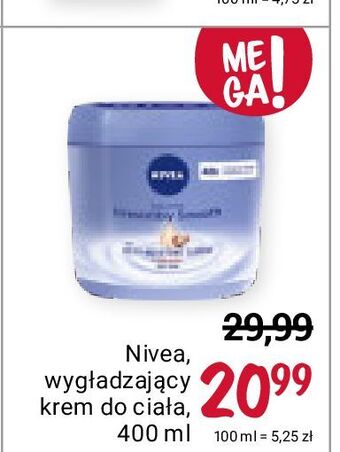 Rossmann Krem do ciała wygładzający skóra sucha nivea oferta