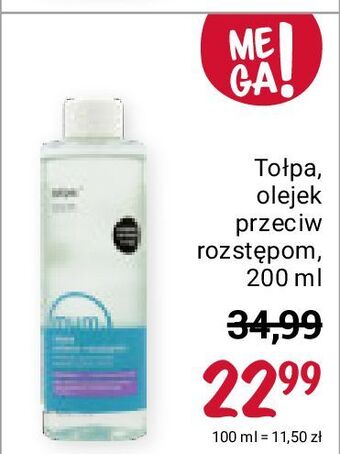 Rossmann Olejek przeciw rozstępom tołpa mum oferta