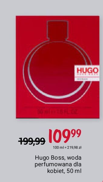 Rossmann Woda perfumowana hugo boss woman oferta