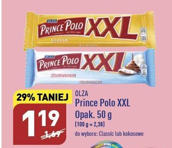 ALDI Wafelek kokosowy prince polo xxl oferta